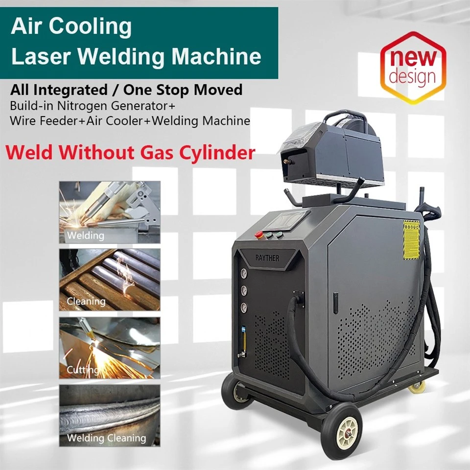 4 in 1 Air Cooled Fiber Laser Welding Machine With Built in Nitrogen Generator No Cylinder Needed 1500W Aluminum Welding CE Certified factory