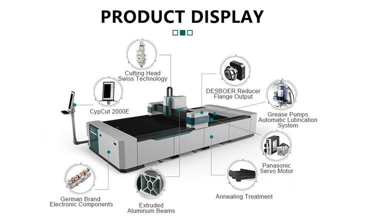 Factory Direct Selling Fiber Single Platform Laser Cutting Machine